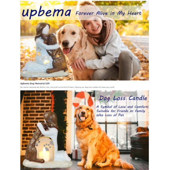 Dog Memorial Candle Holder - Bereavement Gift - Loss Of Pet Remembrance Gift - Picture 9 of 10